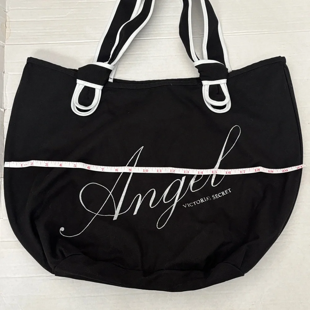 Victoria's Secret Black and White Angel Tote - Picture 2 of 7